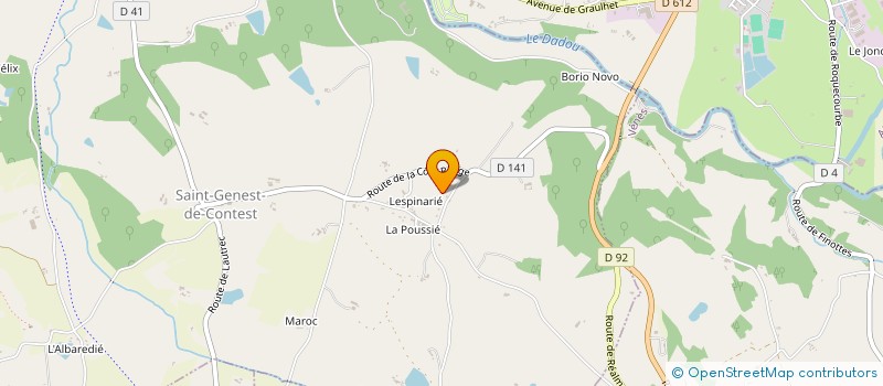 localisation de l'entreprise COLIS SURPRISE  SAINT-GENEST-DE-CONTEST