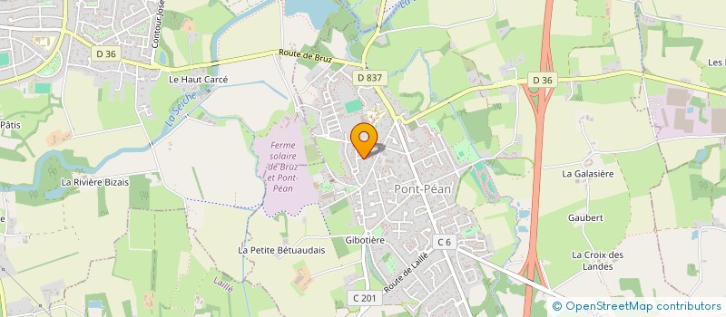 localisation de l'entreprise COLIS TOF  PONT-PEAN