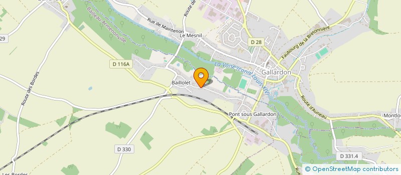 localisation de l'entreprise COLIS VIANDELICE à BAILLEAU-ARMENONVILLE