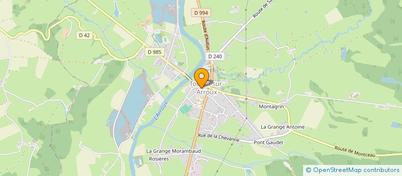 localisation de l'entreprise COLISEE à TOULON-SUR-ARROUX