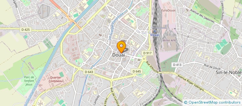localisation de l'entreprise COLISEE à DOUAI