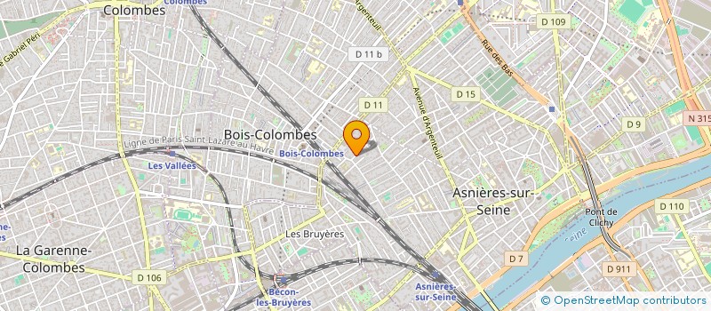 localisation de l'entreprise COLISEO FINANCE CONSEIL  ASNIERES-SUR-SEINE