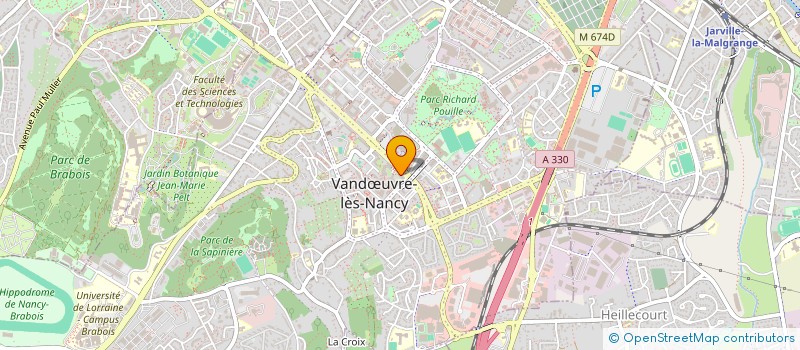 localisation de l'entreprise COLISJET  VANDUVRE-LES-NANCY