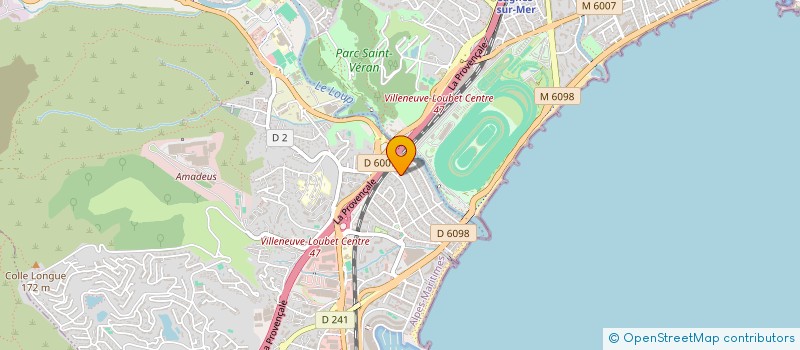 localisation de l'entreprise COLISOLEIL à VILLENEUVE-LOUBET