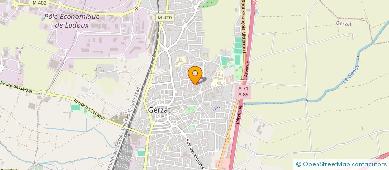 localisation de l'entreprise COLISPRET-C à GERZAT