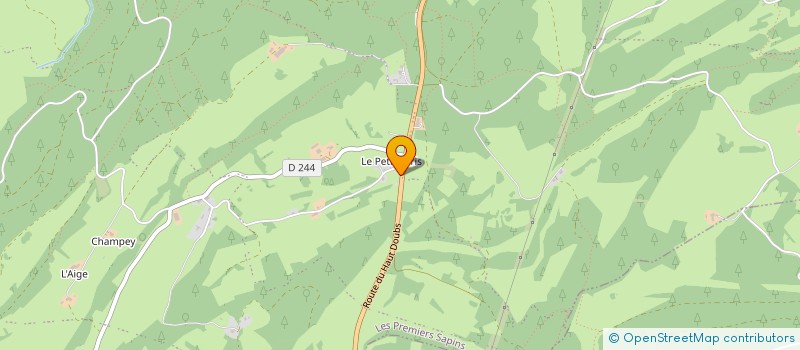 localisation de l'entreprise COLISSON ET ASSOCIES  LES PREMIERS SAPINS