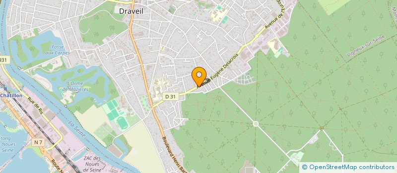 localisation de l'entreprise COLISSUR à DRAVEIL