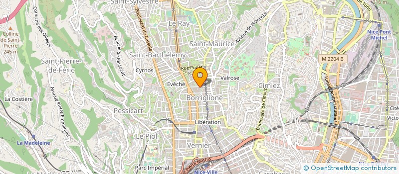 localisation de l'entreprise COLISUD EXPRESS à NICE
