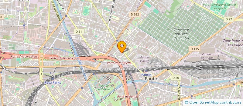 localisation de l'entreprise COLISVAL à PANTIN