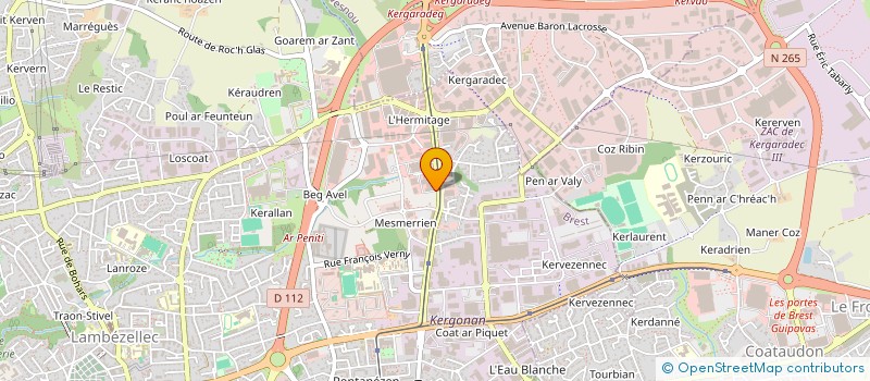 localisation de l'entreprise COLITERIE à BREST
