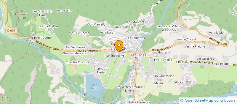 localisation de l'entreprise COLITIA  TANINGES