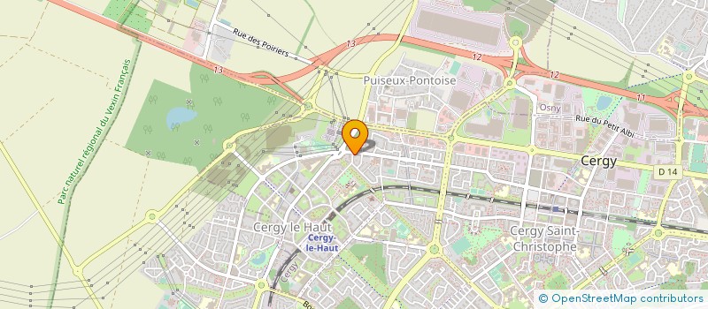 localisation de l'entreprise COLITRANS  CERGY