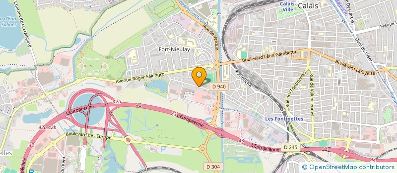 localisation de l'entreprise COLITRANS à CALAIS