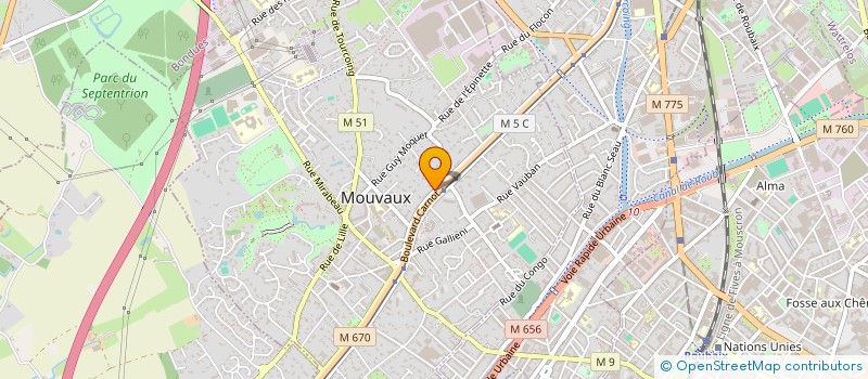 localisation de l'entreprise COLIVEOS  MOUVAUX