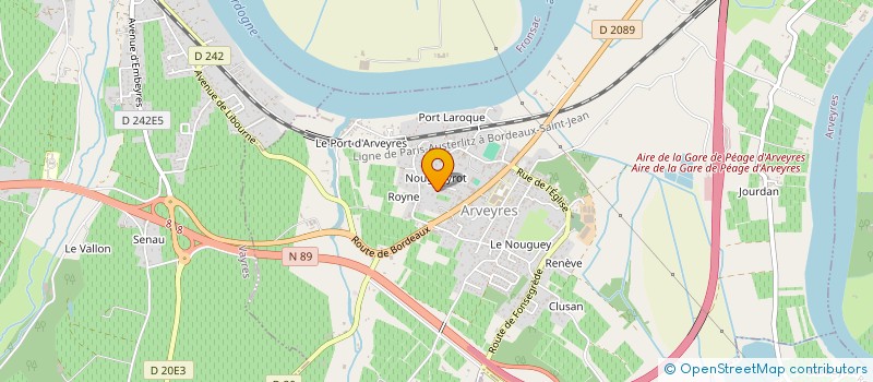 localisation de l'entreprise COLIVIN  ARVEYRES