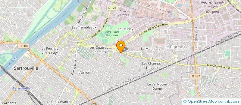 localisation de l'entreprise COLL ASS DEF ENVIR BOUCLE MONTESSON à SARTROUVILLE