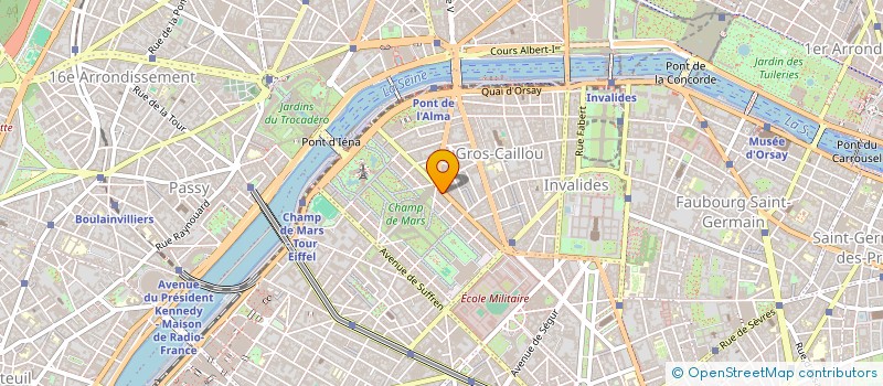 localisation de l'entreprise COLL FRANC ODONTO STOMATOLIGIE  PARIS