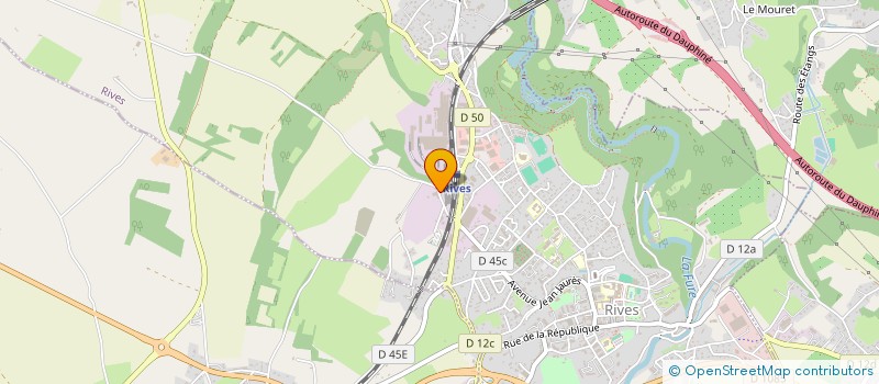 localisation de l'entreprise COLL HOLDING  RIVES