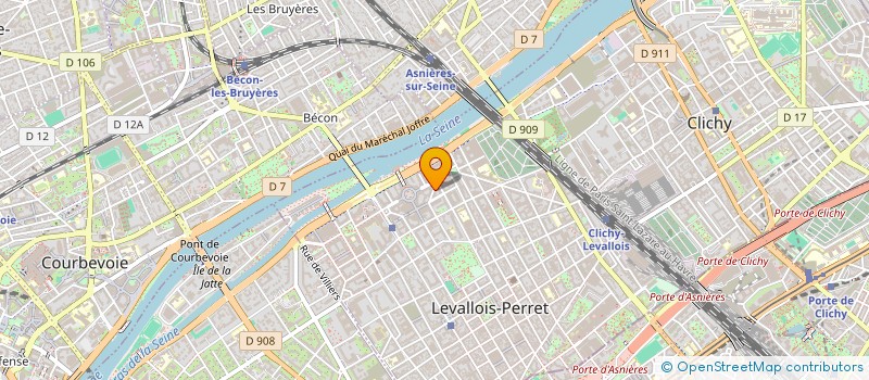 localisation de l'entreprise COLLAB34 à LEVALLOIS-PERRET