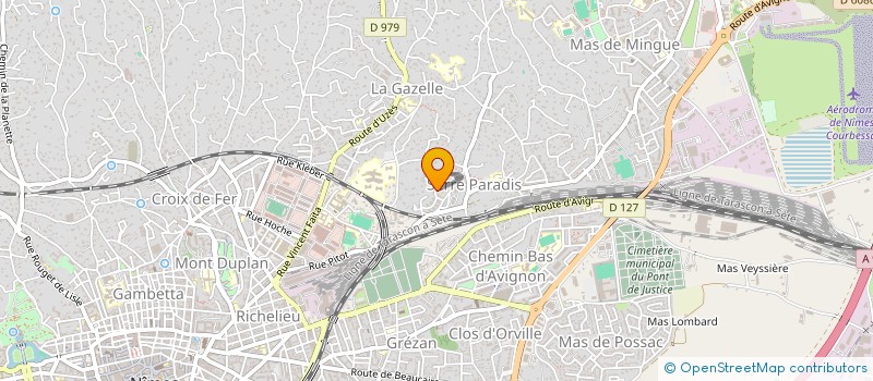 localisation de l'entreprise COLLAD'EAU SYSTEME PROTECTION PNEUMATIQUE  NIMES