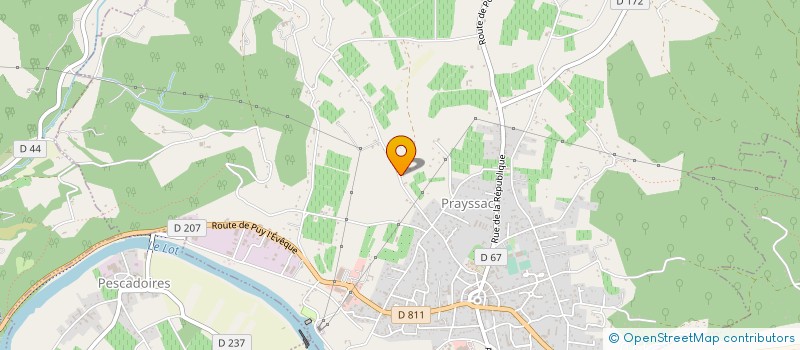 localisation de l'entreprise COLLANA à PRAYSSAC