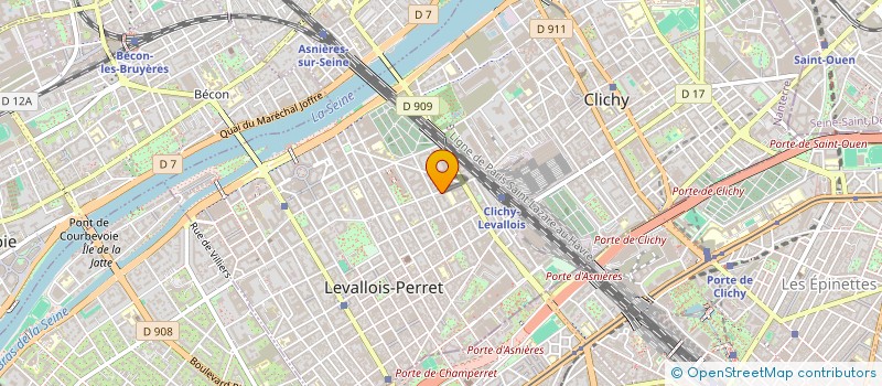 localisation de l'entreprise COLLANGE AUTO à LEVALLOIS-PERRET
