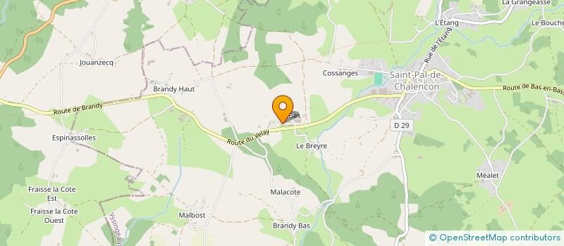 localisation de l'entreprise COLLANGE LUMINAIRES  SAINT-PAL-DE-CHALENCON