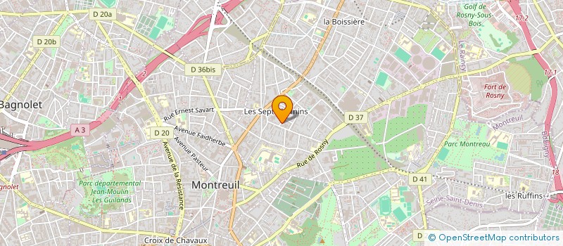 localisation de l'entreprise COLLAPSAR ESPORT  MONTREUIL