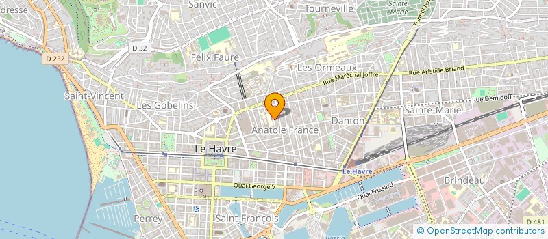 localisation de l'entreprise COLLARD à LE HAVRE