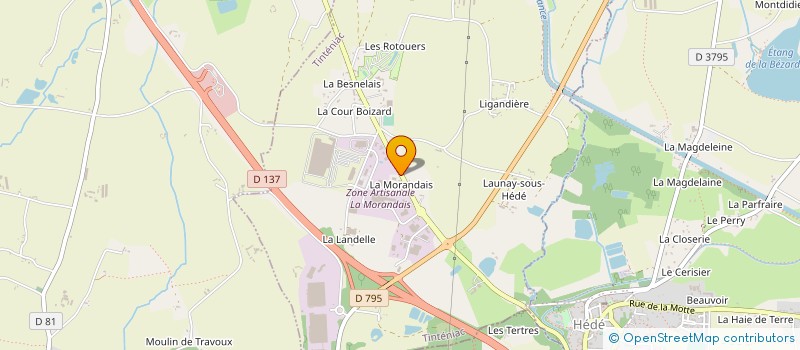 localisation de l'entreprise COLLARD CHEMINEES à TINTENIAC