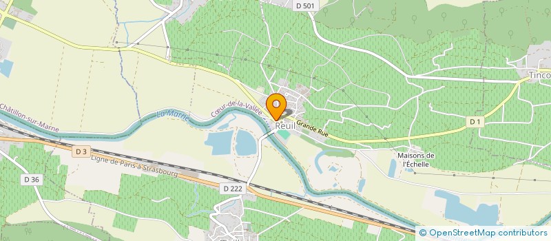 localisation de l'entreprise COLLARD-LEVEAU  COEUR-DE-LA-VALLEE