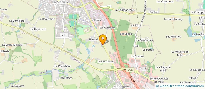 localisation de l'entreprise COLLARD RAMONAGE  LA MEZIERE