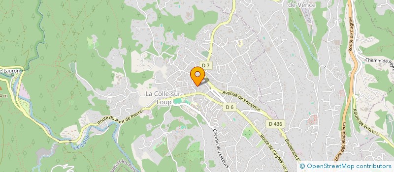 localisation de l'entreprise COLLE AZUR à LA COLLE-SUR-LOUP