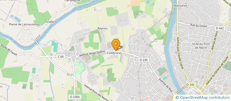 localisation de l'entreprise COLLEBRUNE  BIAS