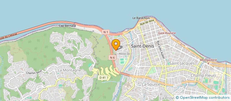 localisation de l'entreprise COLLEC DEFENSE PATRIM HAB PETITE ILE à SAINT-DENIS