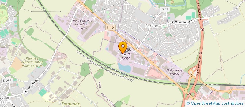 localisation de l'entreprise COLLECT-ICON  SERVON