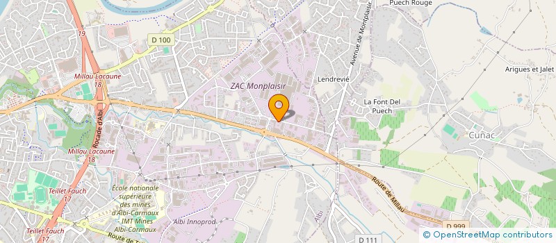 localisation de l'entreprise COLLECT ORGANISATION DIFFUS ADMI ARTISTE à ALBI