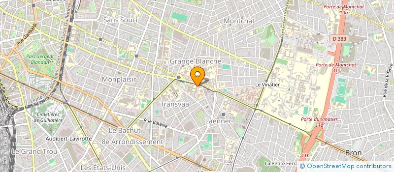 localisation de l'entreprise COLLECT SANT SOCI INSERT FORMAT EMPL LOG à LYON