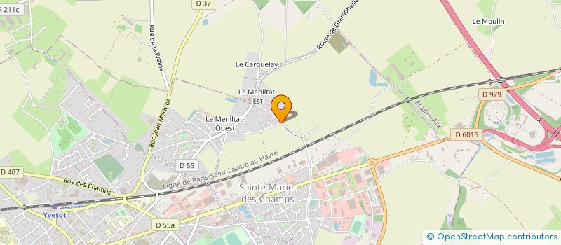 localisation de l'entreprise COLLECTI'VERT  SAINTE-MARIE-DES-CHAMPS