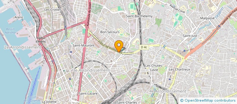 localisation de l'entreprise COLLECTIF 4 MURS à MARSEILLE