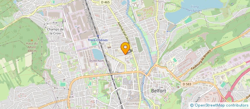 localisation de l'entreprise COLLECTIF 9025  BELFORT