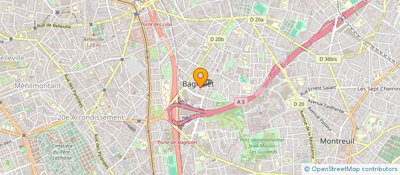 localisation de l'entreprise COLLECTIF A LA CLEF à BAGNOLET
