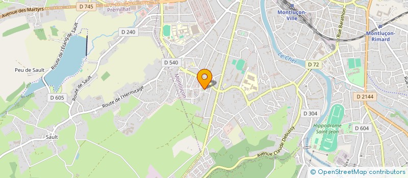 localisation de l'entreprise COLLECTIF ACTEURS DE FONTBOUILLANT à MONTLUCON