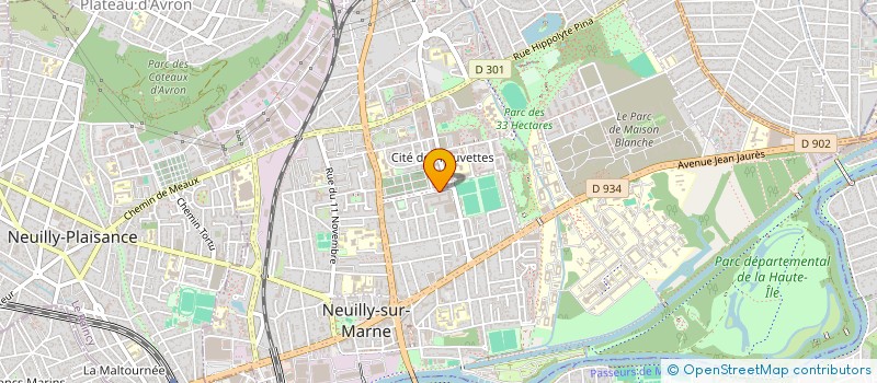 localisation de l'entreprise COLLECTIF ADULTES ET JEUNES NOCEENS à NEUILLY SUR MARNE