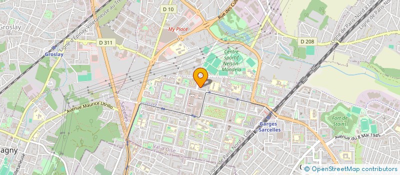 localisation de l'entreprise COLLECTIF AFRICAIN DE SARCELLES  SARCELLES