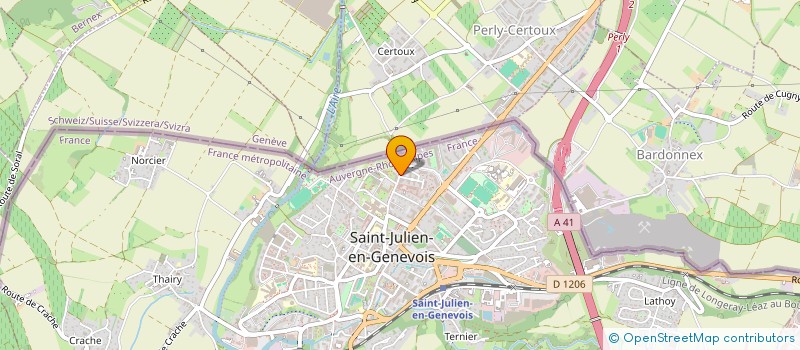 localisation de l'entreprise COLLECTIF AFROSONOR à SAINT-JULIEN-EN-GENEVOIS