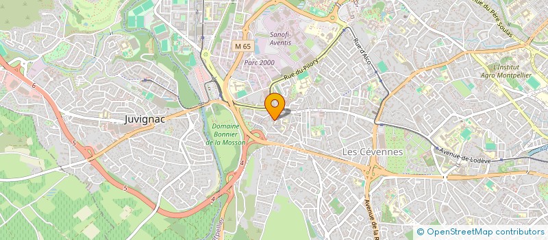 localisation de l'entreprise COLLECTIF AIDANTS 34 à MONTPELLIER