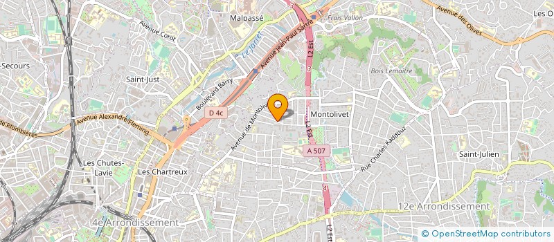 localisation de l'entreprise COLLECTIF ANTI-NUISANCES ENVIRONNEMENT à MARSEILLE