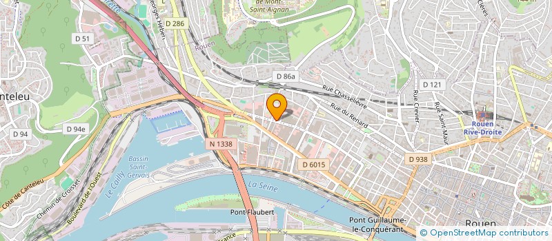 localisation de l'entreprise COLLECTIF ANTIRACISTE POUR LA DIVERSITE ET L'EGALITE  ROUEN