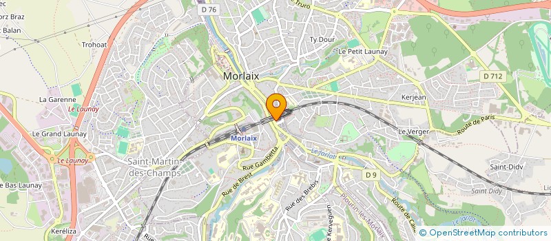 localisation de l'entreprise COLLECTIF ARCHITECTES LEOPOLD CANTE - CALC à MORLAIX